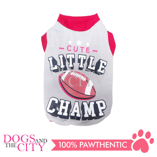 DOGGIESTAR Little Champ - Gray Pet Shirt