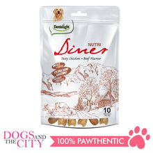 Load image into Gallery viewer, Dentalight 8285 3" Nutri Diner Tasty Chicken & Beef Flavor Mix Dog Treats 10 Bones 180g - Dogs And The City Online