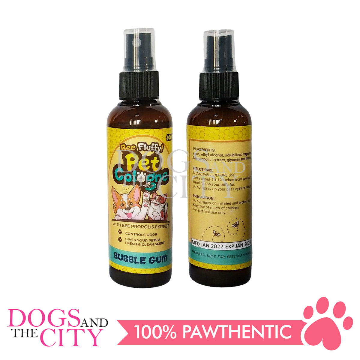 Bee Fluffy Pet Cologne 100ml for Dogs and Cats Dogs And The City Online