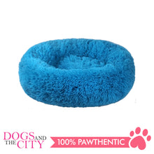 Load image into Gallery viewer, BM Donut Calming Pet Bed, Faux Fur Washable Bed for Pets, Marshmallow Cat or Dog Round Bed 50x50x26cm