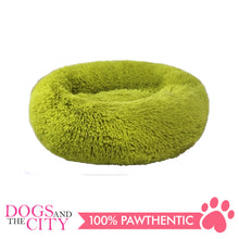 Load image into Gallery viewer, BM Donut Calming Pet Bed, Faux Fur Washable Bed for Pets, Marshmallow Cat or Dog Round Bed 80x80x26cm