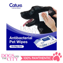 Load image into Gallery viewer, Cature Antibacterial Pet Wipes For Dogs & Cats 80Ct
