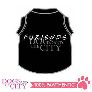 Doggie Star Furiends Black T-Shirts