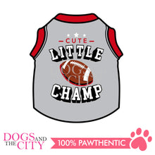 Load image into Gallery viewer, DOGGIESTAR Little Champ - Gray Pet Shirt