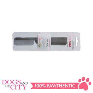 DGZ Stainless Steel Pet Comb With Handle for Dog and Cat 22x2.5cm