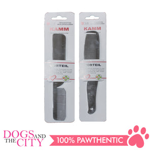 DGZ Stainless Steel Pet Comb With Handle for Dog and Cat 22x2.5cm
