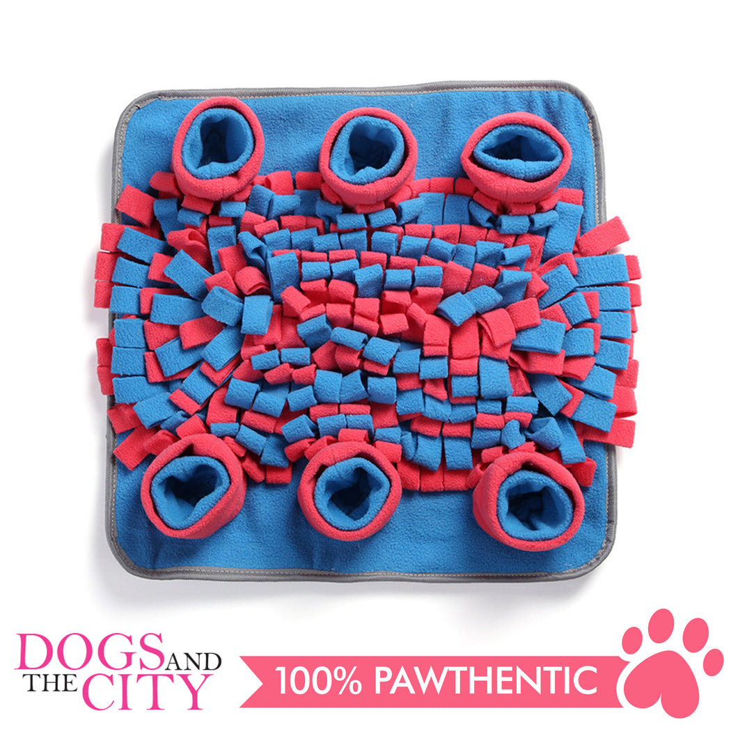 DGZ Pet Snuffle Mat for Dog and Cat, Feeding Mat, Nosework Mat for Relieve Stress, Restlessness, Interactive Puzzle Toys 27x36cm