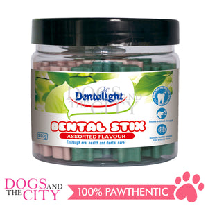 Dentalight 5147 2.5" Dental Stick Assorted Flavors 220g - Dogs And The City Online