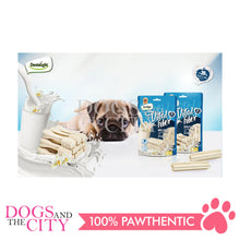 Load image into Gallery viewer, DENTALIGHT 10776 3" Vital Fiber Wellbar Sticks for PUPPY 12pcs/pack 80g with Goat's Milk, Vanilla Flavor Dog Treats