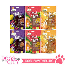 Load image into Gallery viewer, DENTALIGHT 10080 2.7" Small Vital Fiber Brush×8pcs 80g Banana, Mountain Yam, Pumpkin Dog Treats