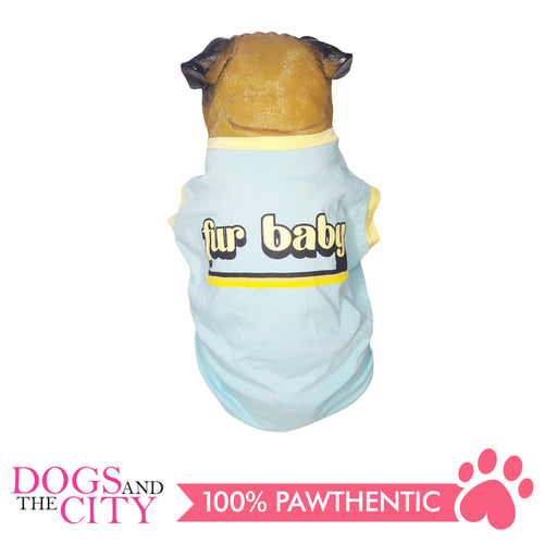 DOGGIESTAR Pet T-shirt Fur Baby Pastel Blue Dog Clothes