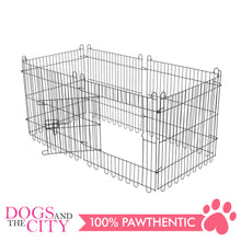 Load image into Gallery viewer, JX 6 Panels Pet Play Pen 70x70cm Black for Dog and Cat