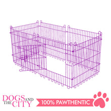 Load image into Gallery viewer, JX 6 Panels Pet Playpen 70x70cm Violet for Dog and Cat