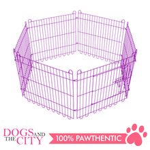 Load image into Gallery viewer, JX 6 Panels Pet Playpen 70x70cm Violet for Dog and Cat