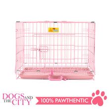 Load image into Gallery viewer, JX D214MA Foldable Pet Cage 45x30x37cm Size 1 Pink - All Goodies for Your Pet
