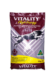 Vitality High Energy Lamb and Beef Dog Dry Food  15kg - Dogs And The City Online