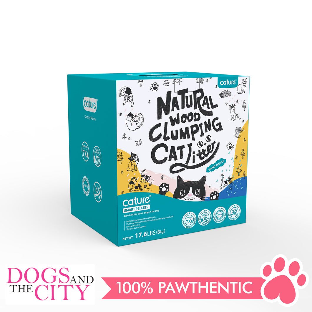 Cature Natural Wood Clumping Cat Litter Smart Pellet 20L - Dogs And The City Online