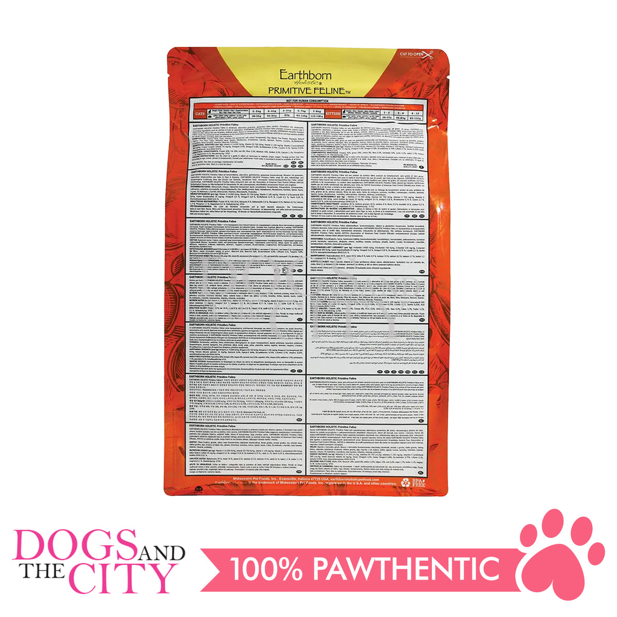 EARTHBORN HOLISTIC Primitive Feline Grain Free Kitten and Adult