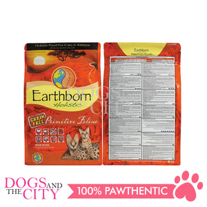 EARTHBORN HOLISTIC Primitive Feline Grain Free Kitten and Adult Cat Food All Life Stages 2kg