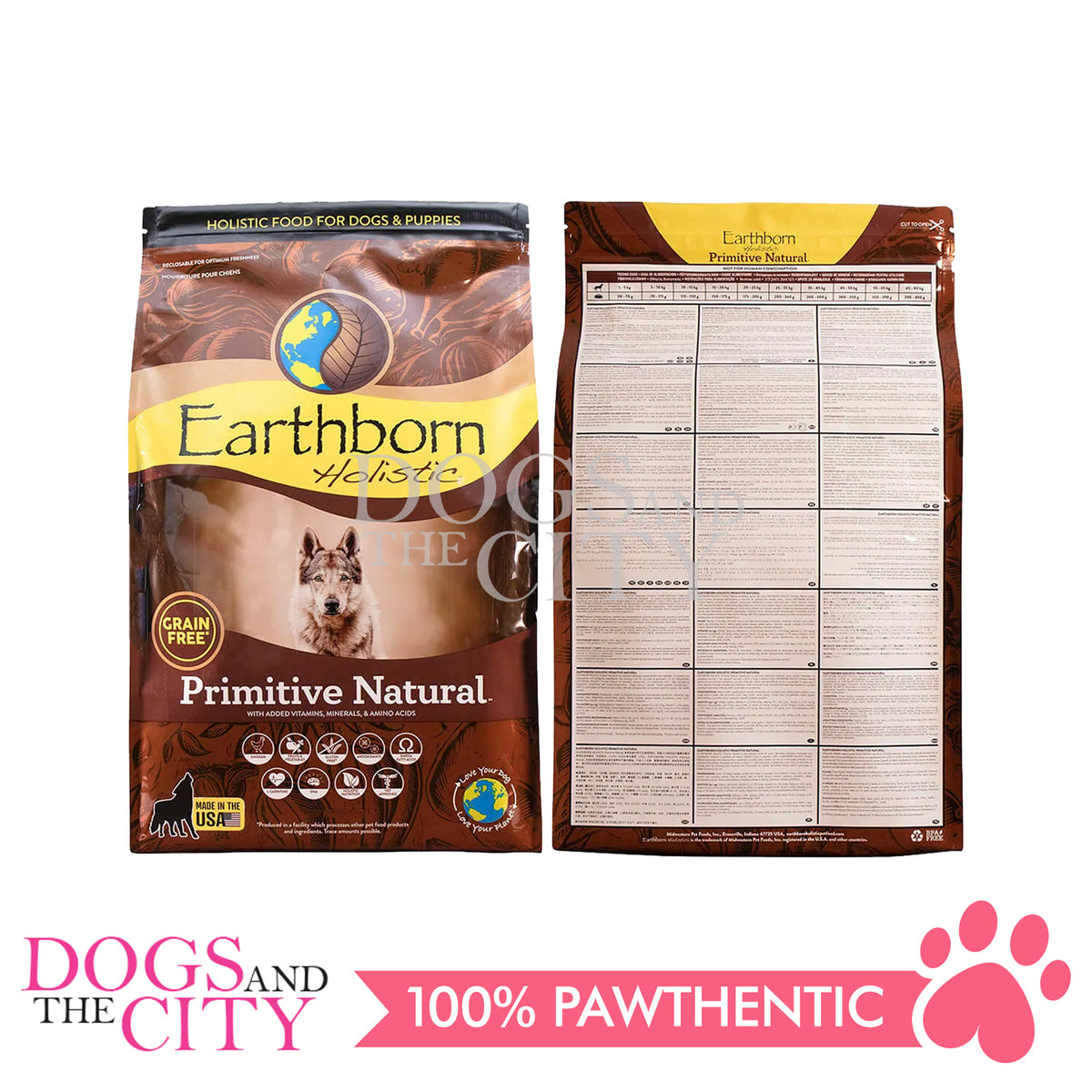 Earthborn holistic primitive natural shop grain free dry dog food