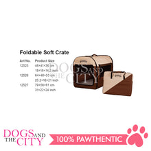 Load image into Gallery viewer, PAWISE 12527 Foldable Soft Dog Crate Pet Kennel House, Portable Crate for Medium to Large Dogs, Lightweight Travel Crate Kennel Indoor & Outdoor, Large 79x56x61cm