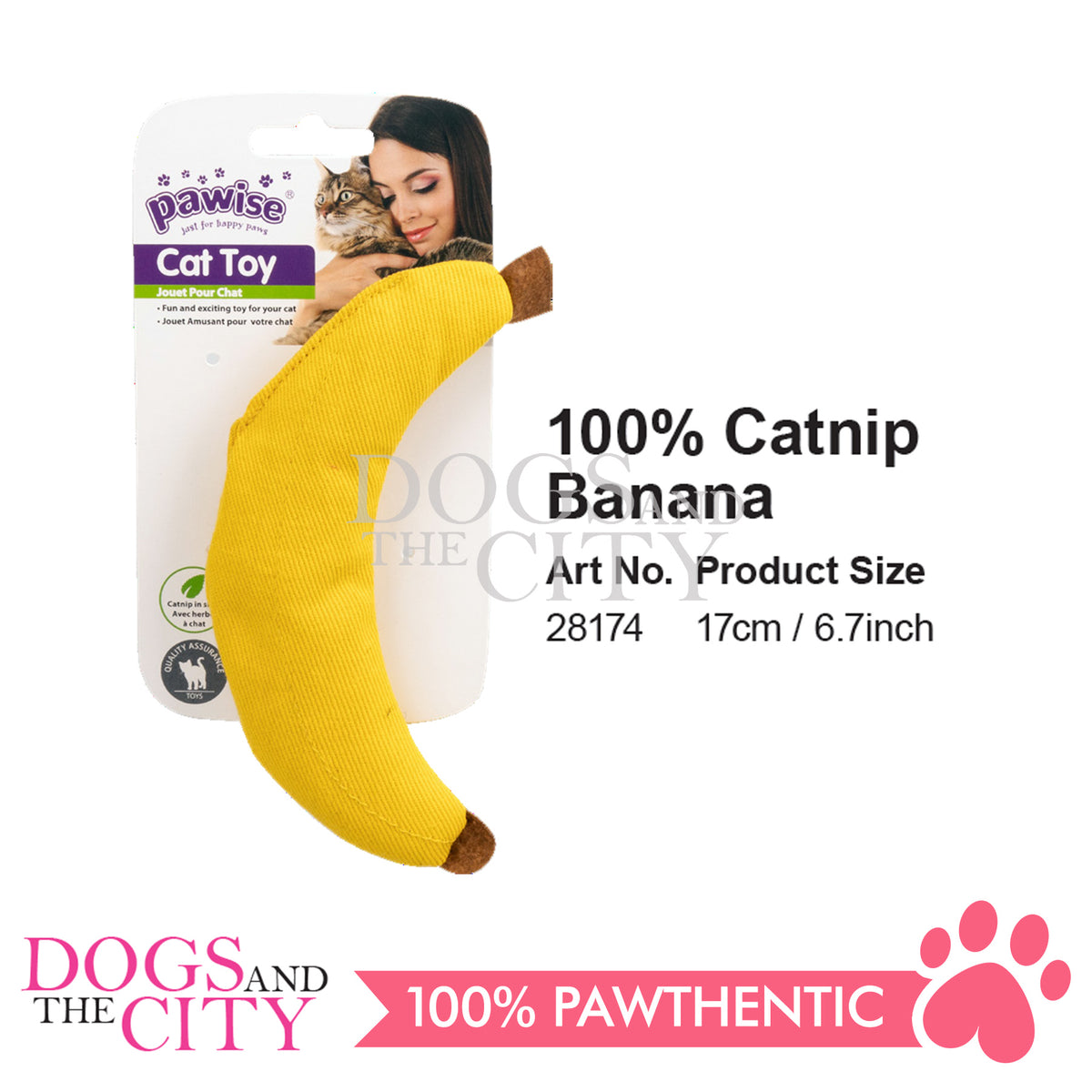 Cosmic Banana Cat Toy OurPets Cosmic Catnip A-Peeling Catnip