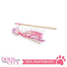 Load image into Gallery viewer, AFP 2915 Knotty Habit - Woolly Ball Wand Pink for Cats