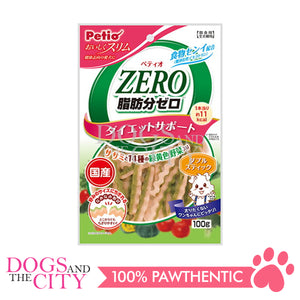 PETIO W1203500  Diets Snack Zero Fat Double Stick Chicken Fillet & 14-kind Vegetable 100g Dog Treats