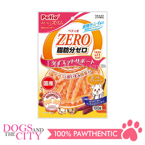 PETIO W1203600  Diets Snack Zero Fat Double Stick Chicken Fillet, Potato & Root Vegetable 100g Dog Treats