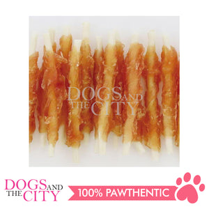PETIO W1369400  Rolled Chicken Fillet Thin Dental Gum Grain Free 16pcs Dog Treats