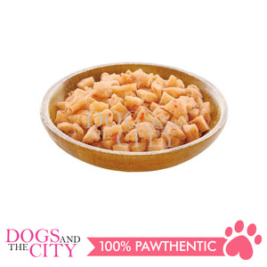 PETIO W14095  NU-GREEN Additive-Free Fluffy One-Bite Chicken Fillet Vegetable 100g Dog Treats
