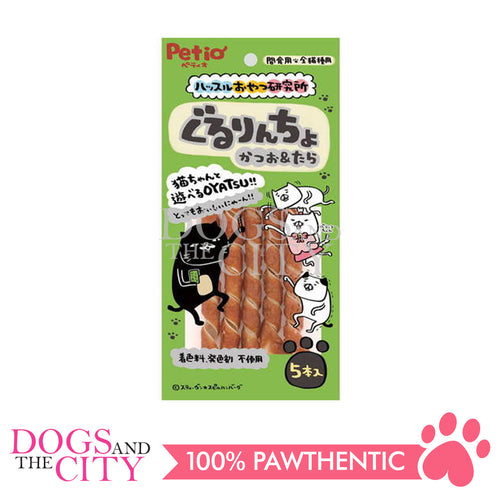 PETIO W14127 Rolled Bonito & Cod Fish 5pcs Cat Treats