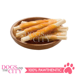 PETIO W14250 Chicken Fillet Roll Goat Milk+Lactic Acid Bacteria Soft Stick 8pcs for Dogs