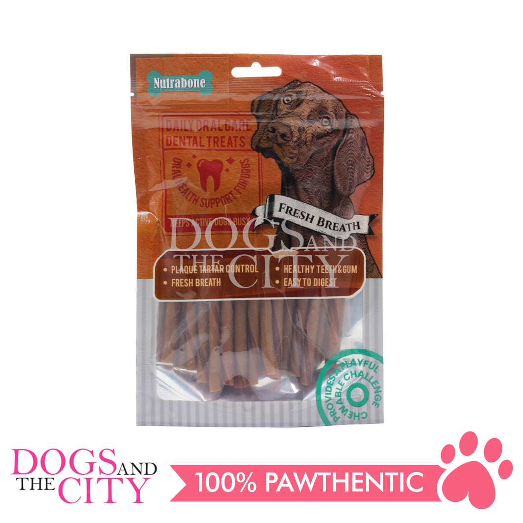 KIND REWARDS 9637 Bare Bones 50pcs Twist Sticks Peanut Butter 100% Rawhide Free Dog Treats 275g