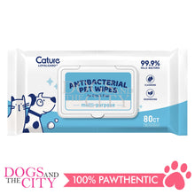 Load image into Gallery viewer, Cature Antibacterial Pet Wipes For Dogs &amp; Cats 80Ct