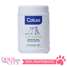 Load image into Gallery viewer, Cature Pet Eye Wipes/Tear Stain Remover Wipes 100 count for Dog and Cat