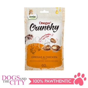 Dentalight Omegas+ Crunchy Cat Treats 60g