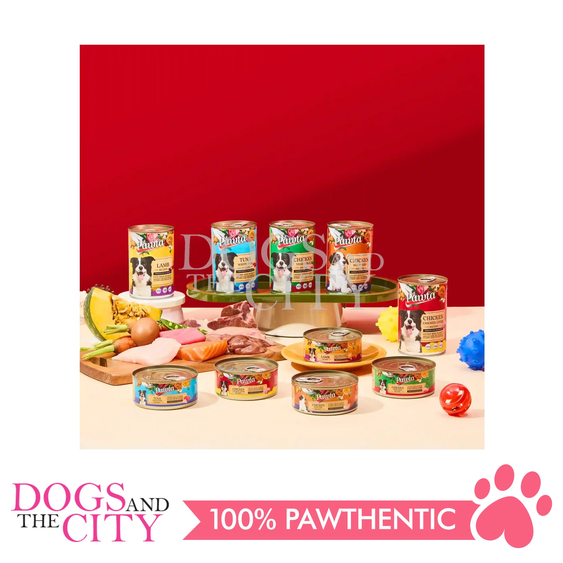 PAWTA Grain Free Canned Wet Dog Food 150g. 3 Cans Dogs And The