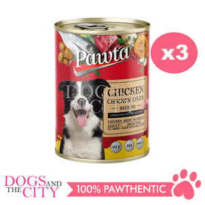 PAWTA Grain Free Canned  Wet Dog Food 400g (3 Cans)