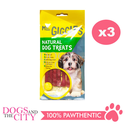 Mr. Giggles GPP0823007 Chicken Soft Sticks 60g Dog Treats (3packs)