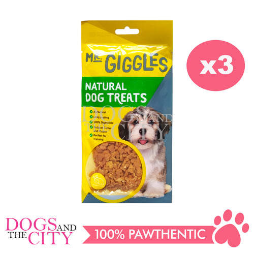 Mr. Giggles GPP0823010 Chicken Flavor Heart Shaped Dog Treats 60g (3packs)