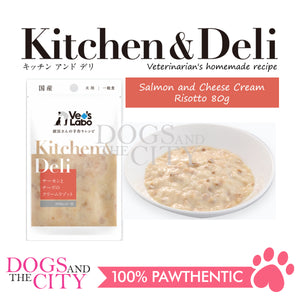 VET'S LABO 16926 Kitchen & Deli Salmon & Cream Cheese Risotto for Dogs Japanese Pet Food 80g