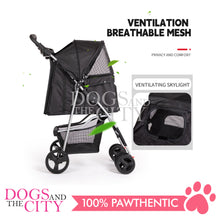 Load image into Gallery viewer, Mr. Giggles SP02  4 Wheels Pet Stroller with One Hand Folding Black