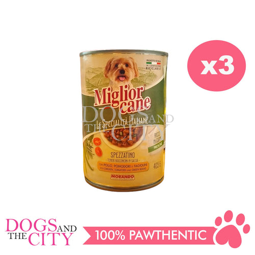 Miglior Cane Le Specialita Italiane Stew Chunks in Sauce with Chicken Dog Food 405g (3 cans)