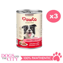 Load image into Gallery viewer, PAWTA Grain Free Canned  Wet Dog Food 400g (3 Cans)