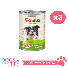 Load image into Gallery viewer, PAWTA Grain Free Canned  Wet Dog Food 400g (3 Cans)