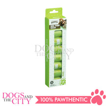 Load image into Gallery viewer, PAWISE 11612 Dog Poop Bags Spice Lime 8rolls x 15 sheets Lime Color