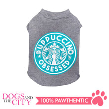 Load image into Gallery viewer, DOGGIESTAR Puppuccino Obsessed - Gray Pet Shirt