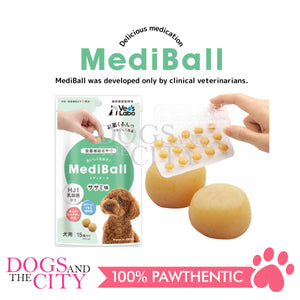 VET'S LABO 16697 Japanese Medi Ball for Dog Chicken Fillet Flavor Treats 15pcs 20g