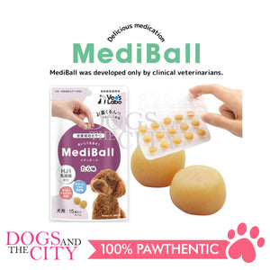 VET'S LABO 16722 Japanese Medi Ball for Dog Cod/Tara Flavor Treats 15pcs 20g